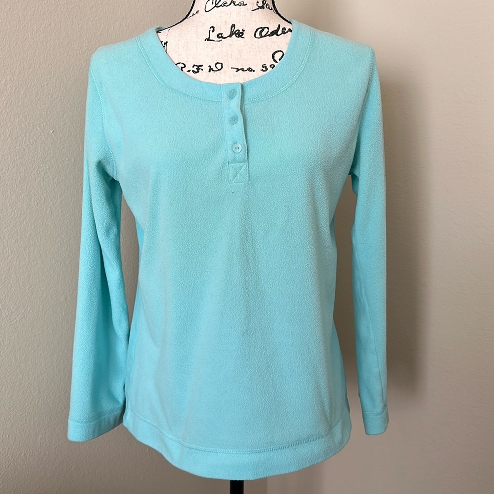 Teal Button-up Sweater